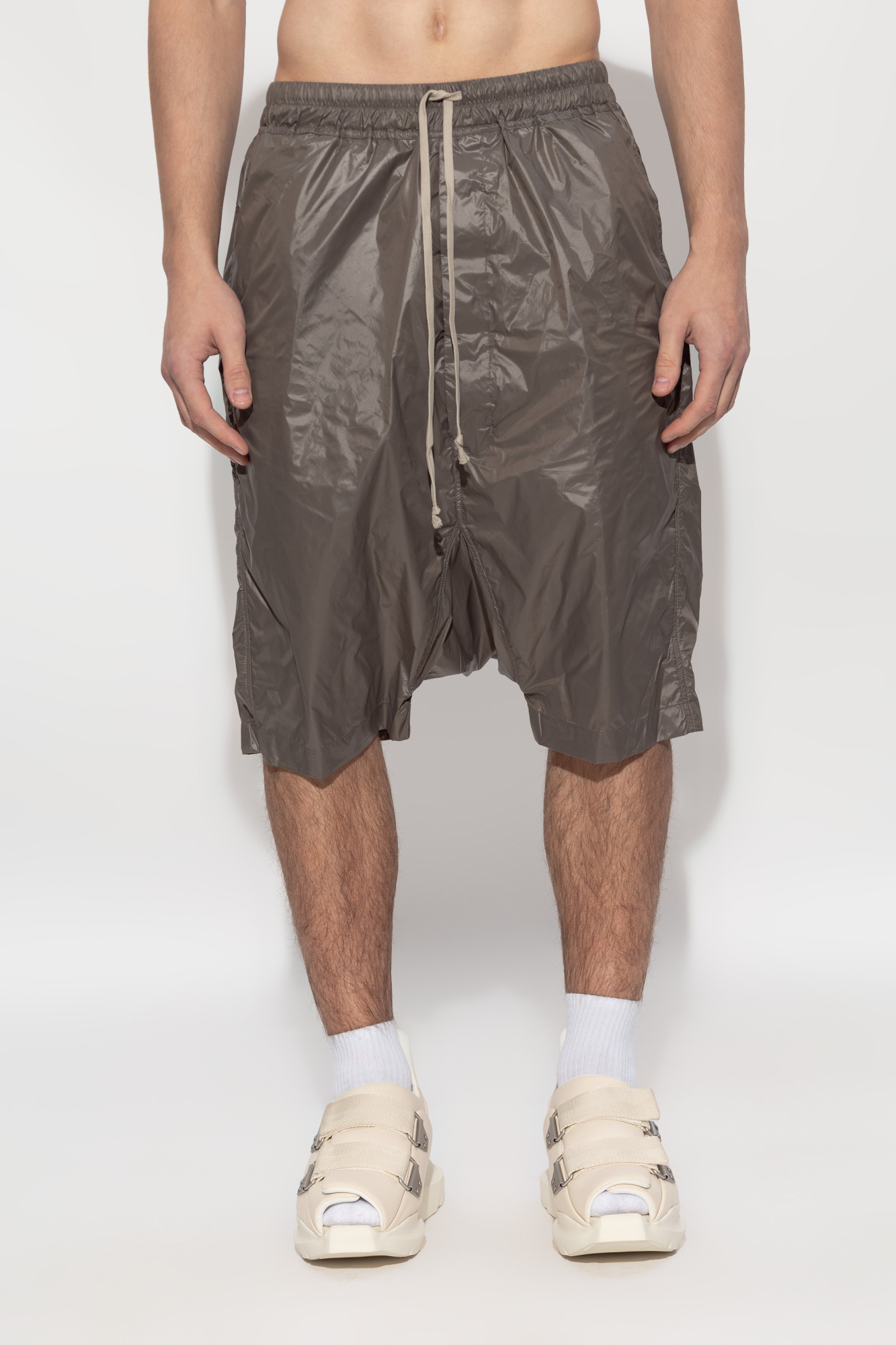 Grey 'Drawstring Pods' shorts Rick Owens DRKSHDW - Vitkac Slovakia